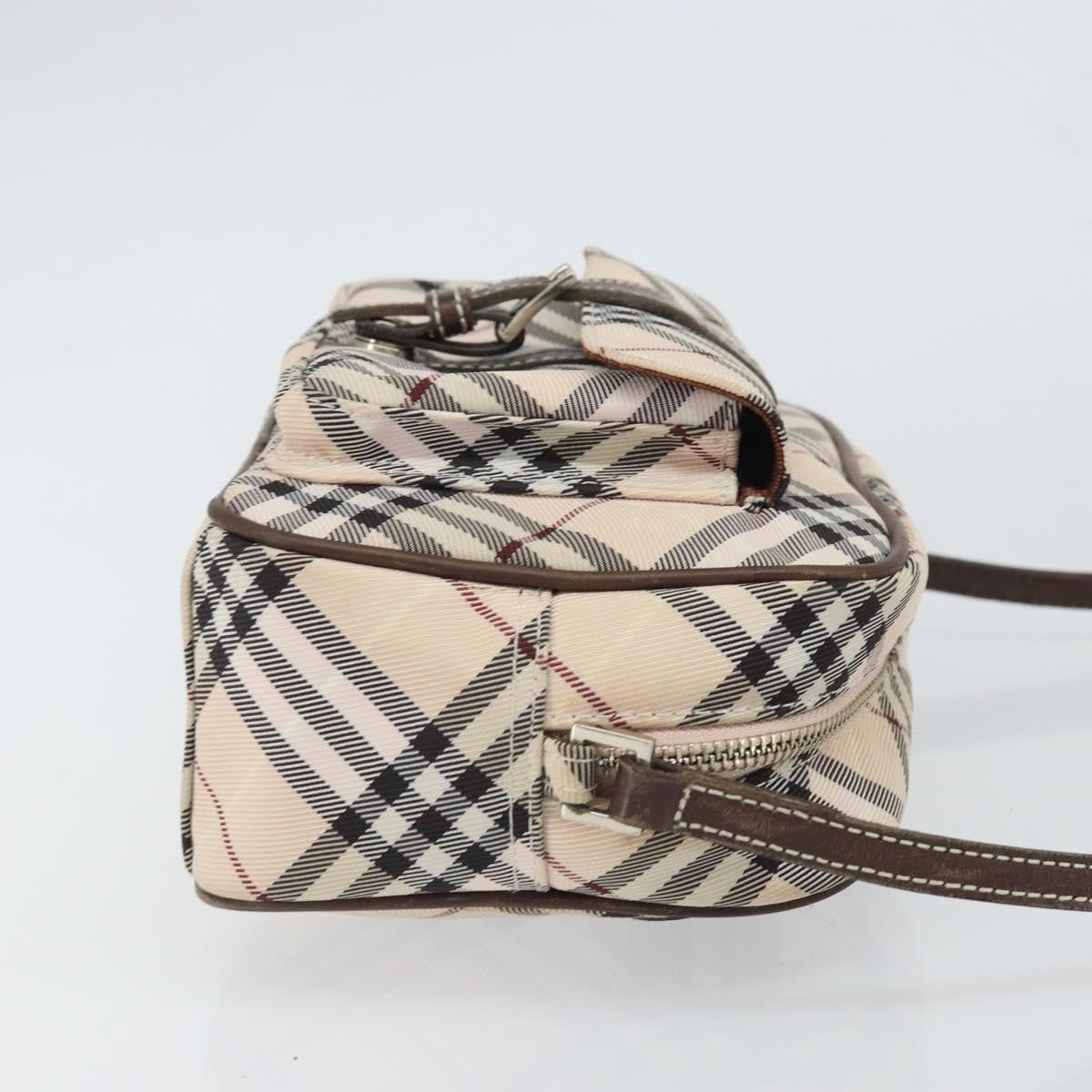 Burberry Nova Check Blue Label Nylon Beige Nylon Shoulder Bag Bag (Authentic Pre-Loved)