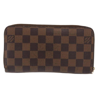 Louis Vuitton Zippy Wallet Nm Damier Brown Canvas Wallets Accessory (Authentic Pre-Loved)