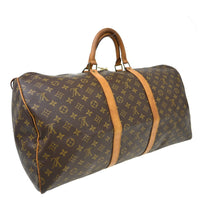 Louis Vuitton Louis Vuitton Keepall Bag Monogram Canvas Brown Canvas Travel Bag Bag (Pre-Loved)