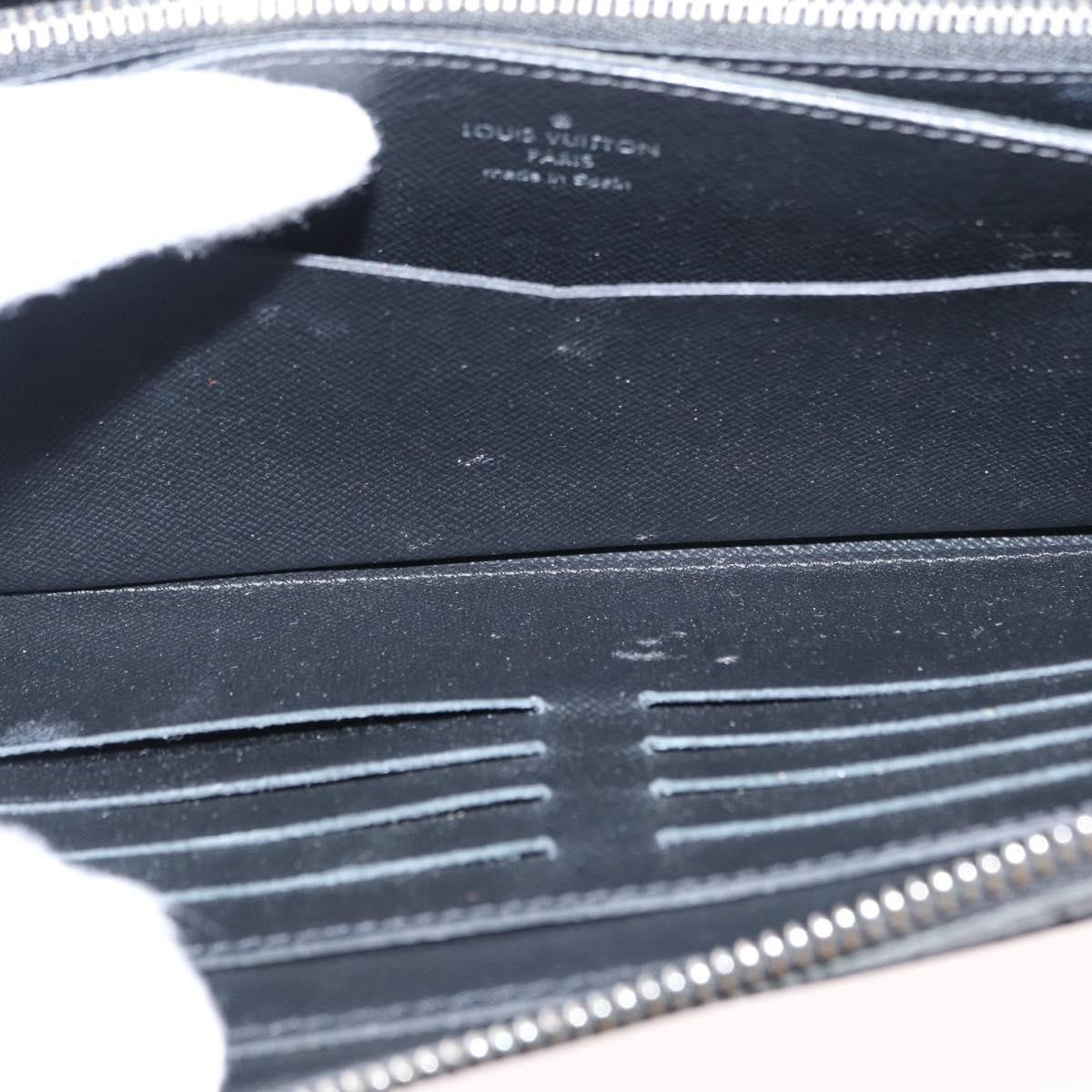 Louis Vuitton Zippy Xl Taiga Leather Black Leather Wallets Accessory (Authentic Pre-Loved)