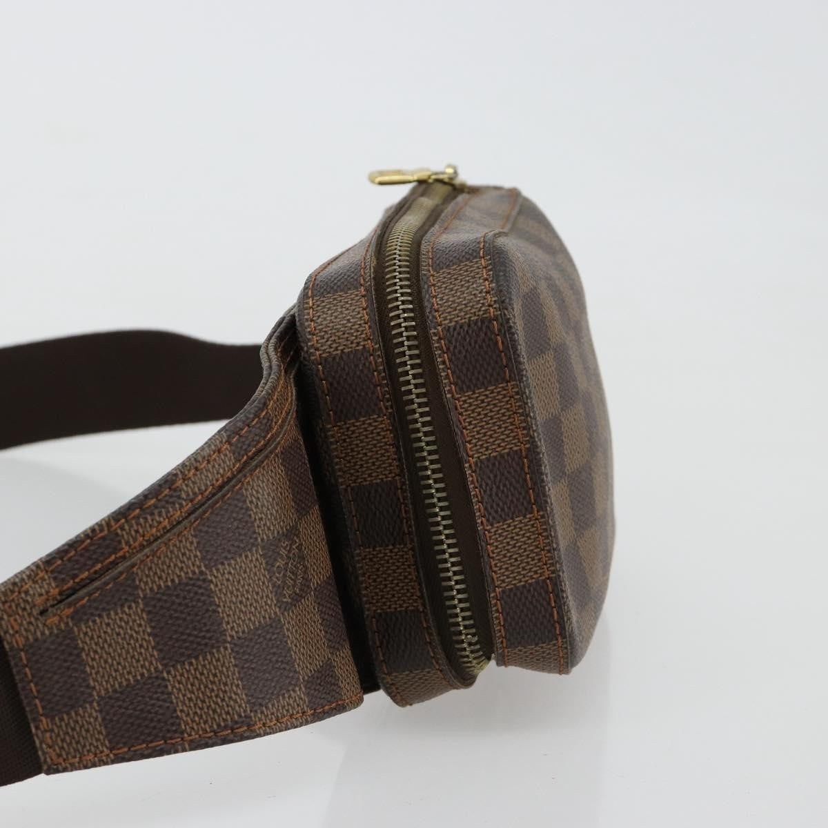 Louis Vuitton Geronimos Waist Bag Damier Brown Canvas Shoulder Bag Bag (Authentic Pre-Loved)