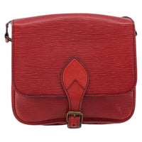 Louis Vuitton Cartouchiere Handbag Epi Leather Red Leather Shoulder Bag Bag (Pre-Loved)