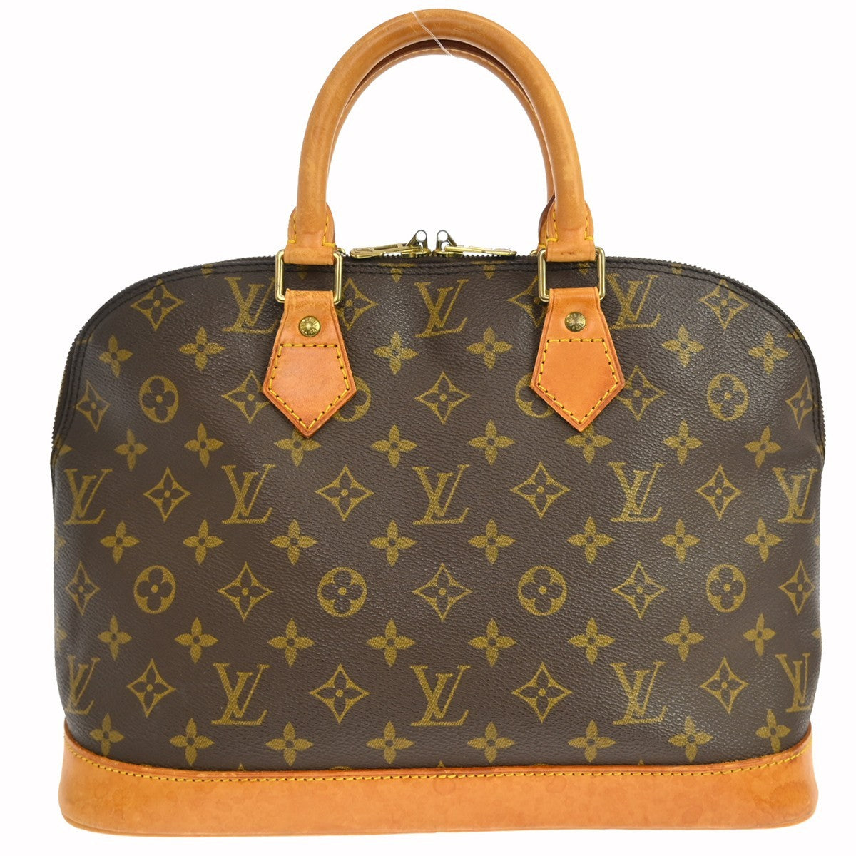 Louis Vuitton Alma Handbag Monogram Canvas Brown Canvas Handbag (Pre-Loved)