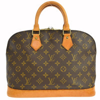 Louis Vuitton Alma Handbag Monogram Canvas Brown Canvas Handbag (Pre-Loved)