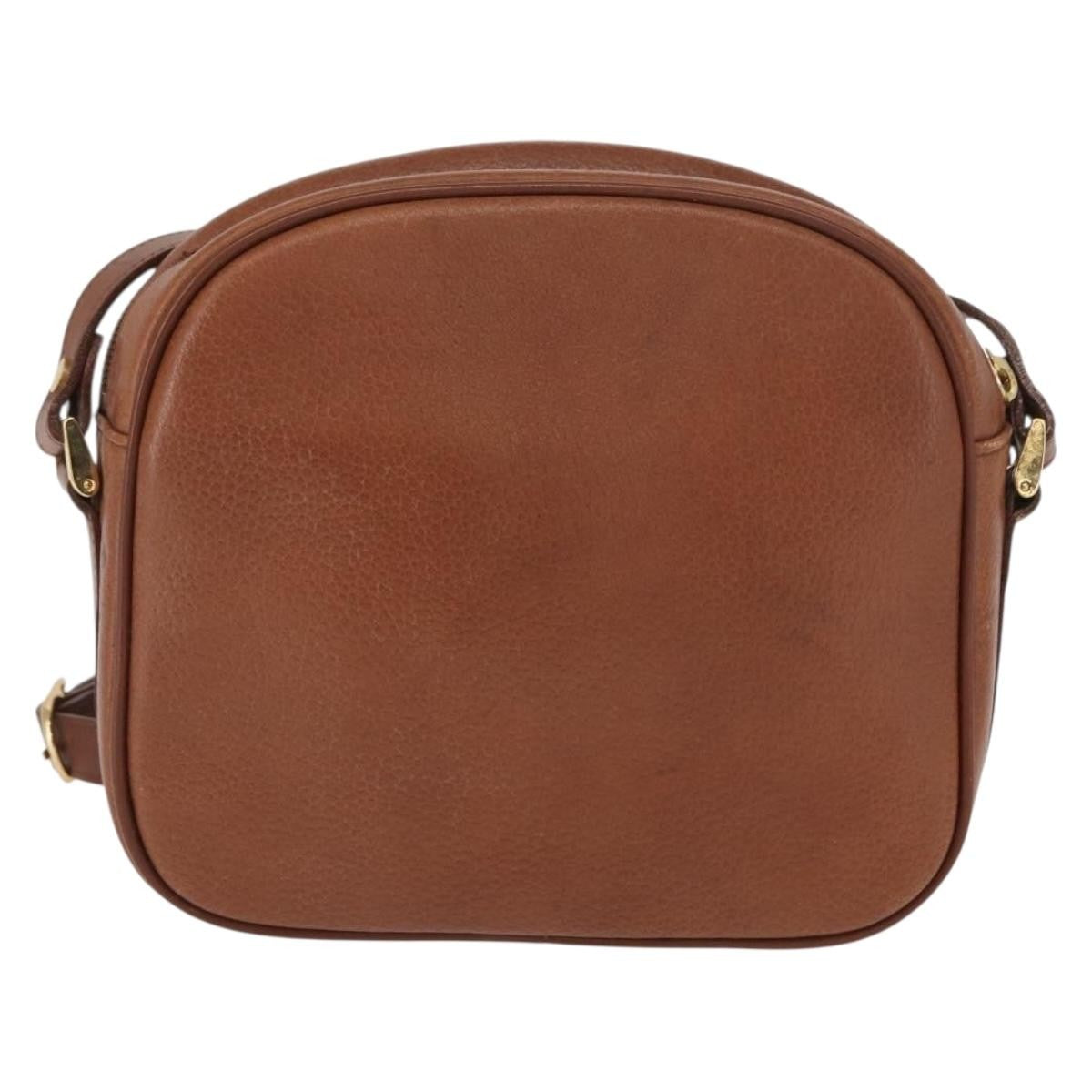 Burberry Vintage Shoulder Bag Leather Brown Leather Shoulder Bag Bag (Authentic Pre-Loved)