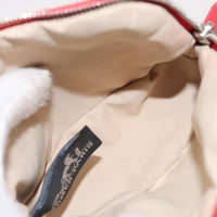 Hermes Bolide Travel Pouch Canvas Red Canvas Clutche & Pouche Bag (Authentic Pre-Loved)