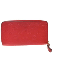 Louis Vuitton Portefeuille Zippy Monogramme Empreinte Monogramme Empreinte Red Leather Wallets Accessory (Authentic Pre-Loved)