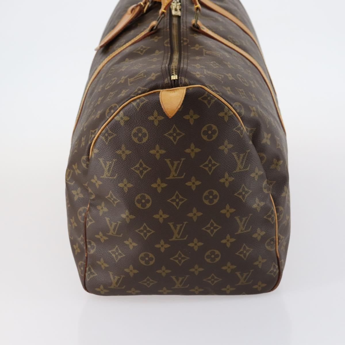 Louis Vuitton Keepall Bag Monogram Canvas Brown Canvas Travel Bag Bag (Authentic Pre-Loved)