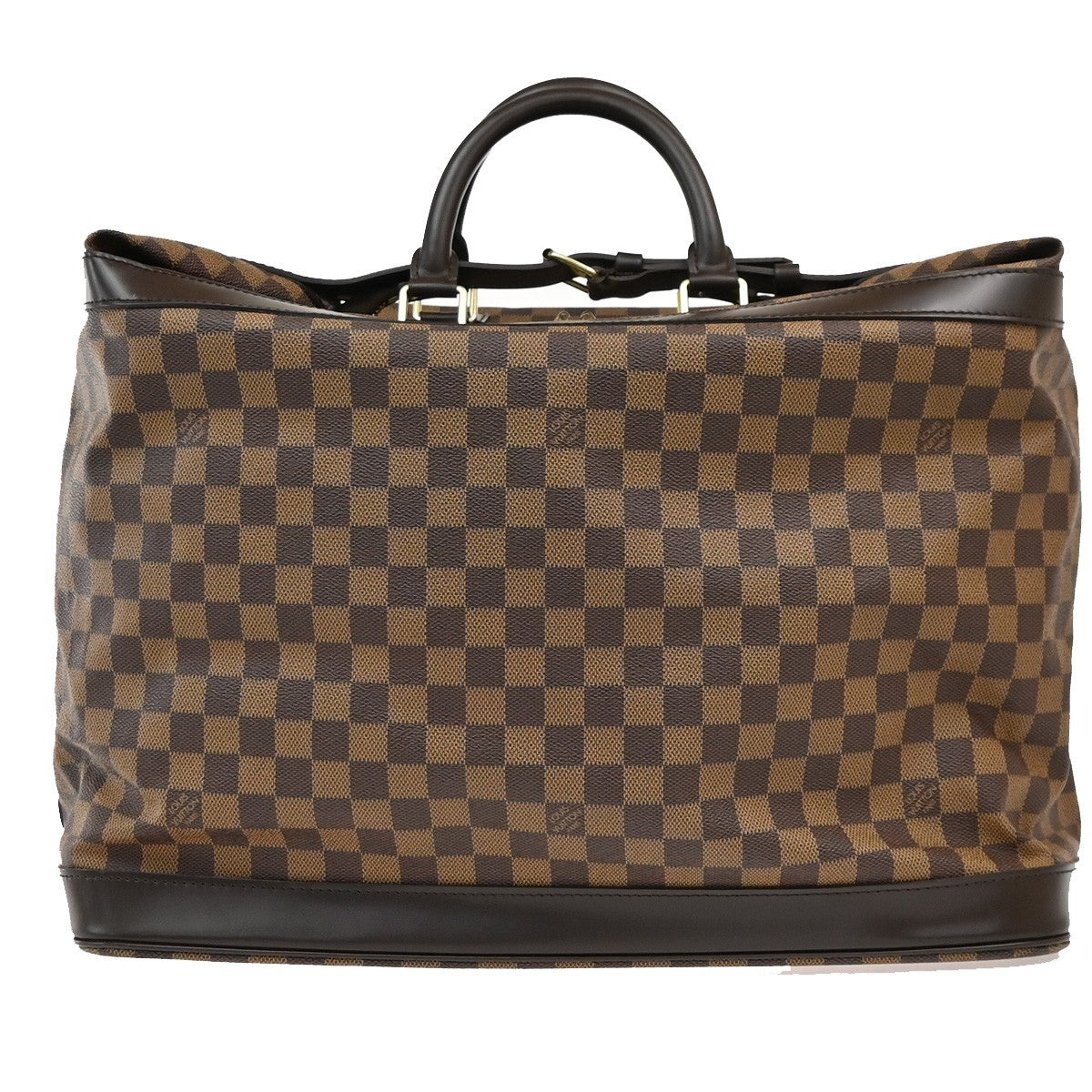 Louis Vuitton Louis Vuitton Grimaud Handbag Damier Brown Leather Travel Bag Bag (Authentic Pre-Loved)