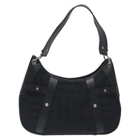 Salvatore Ferragamo Shoulder Bag Canvas Black Canvas Shoulder Bag Bag (Pre-Loved)