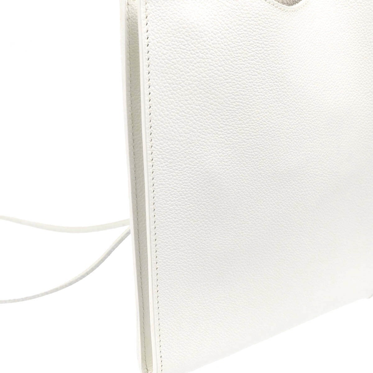 Hermes Onimaitou Handbag Leather White Leather Shoulder Bag Bag (Pre-Loved)