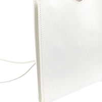Hermes Onimaitou Handbag Leather White Leather Shoulder Bag Bag (Pre-Loved)