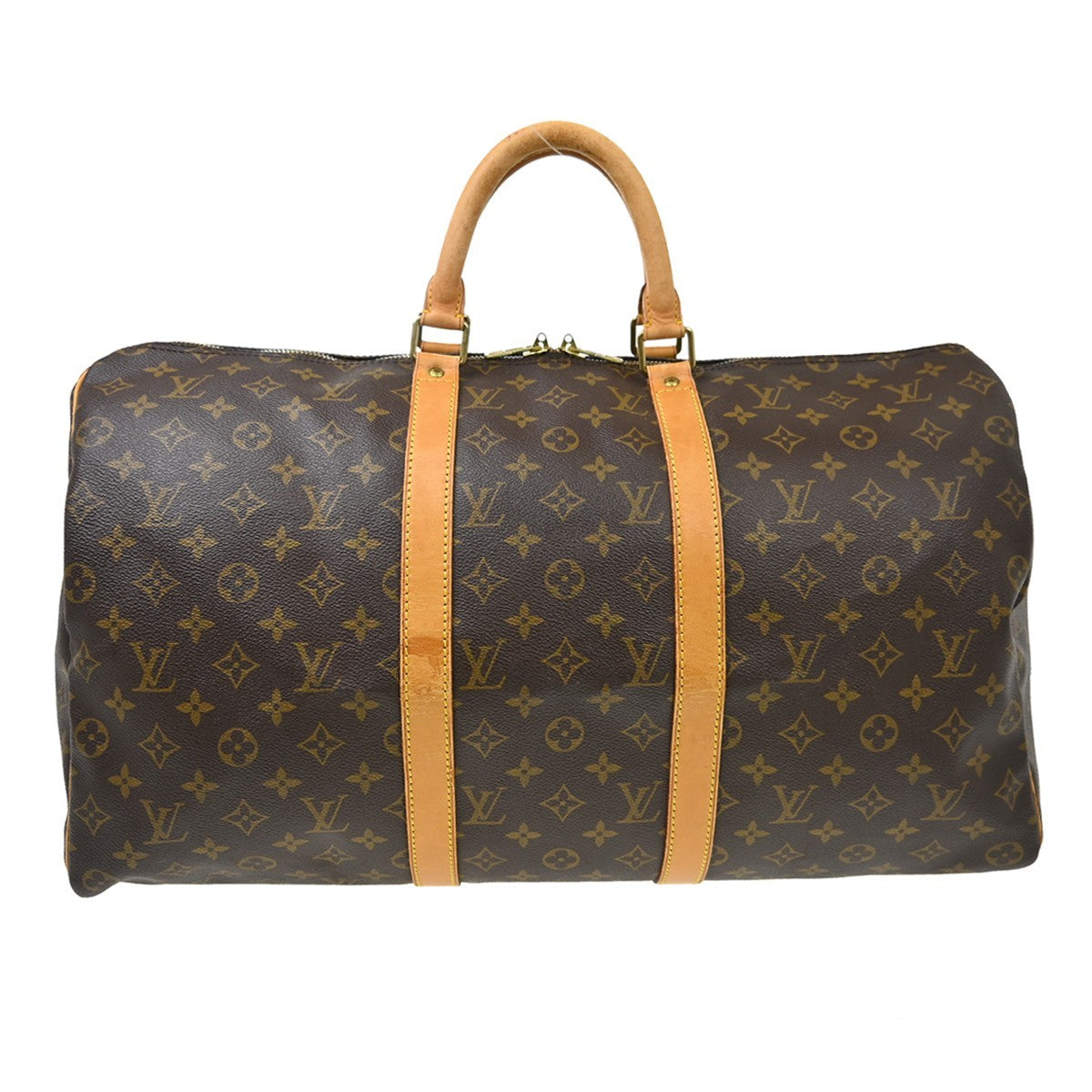 Louis Vuitton Louis Vuitton Keepall Bag Monogram Canvas Brown Canvas Travel Bag Bag (Pre-Loved)