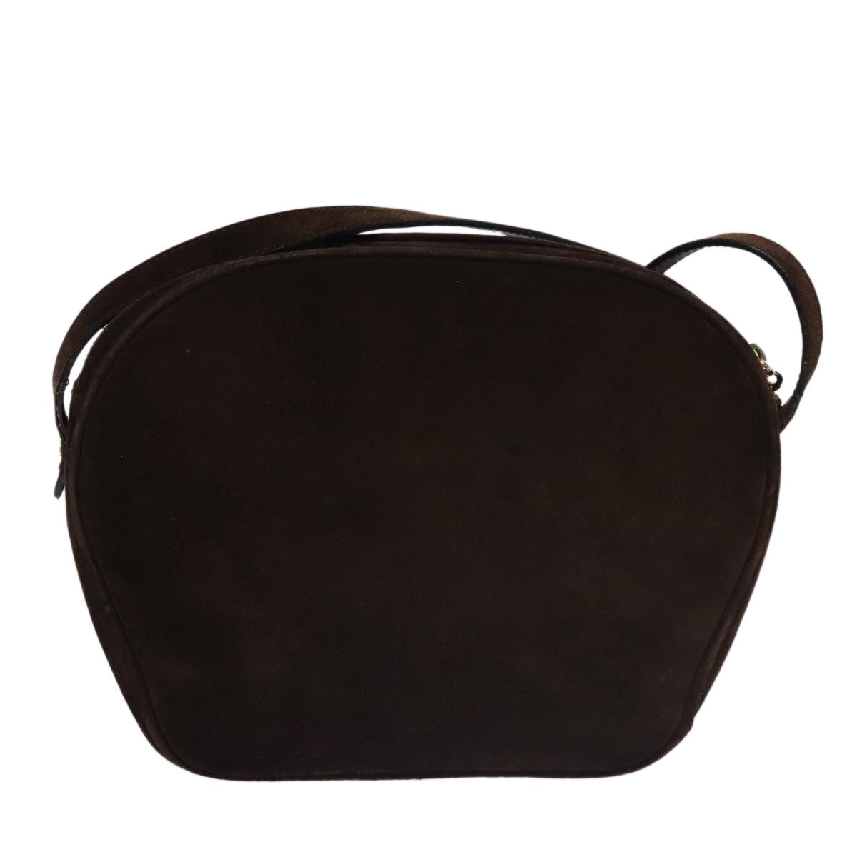 Salvatore Ferragamo Gancini Shoulder Bag Suede Brown Suede Shoulder Bag Bag (Pre-Loved)