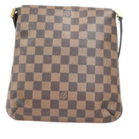 Louis Vuitton Musette Salsa Handbag Damier Canvas Brown Canvas Shoulder Bag Bag (Pre-Loved)