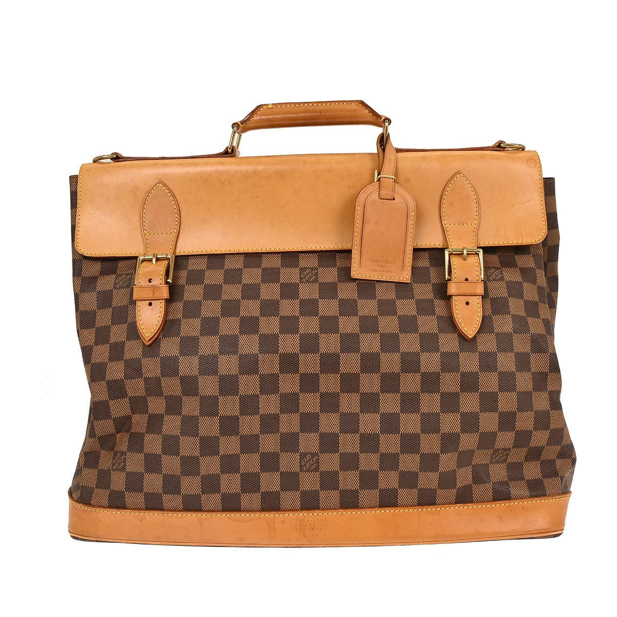 Louis Vuitton West End Handbag Damier Brown Canvas Travel Bag Bag (Pre-Loved)