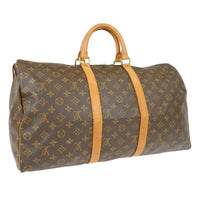 Louis Vuitton Louis Vuitton Keepall Bag Monogram Canvas Brown Canvas Travel Bag Bag (Pre-Loved)
