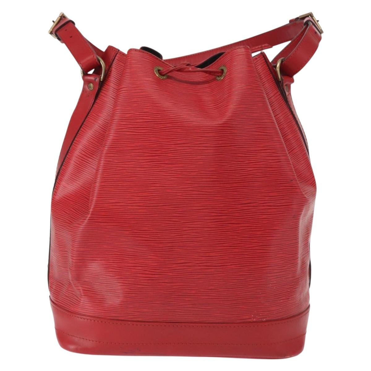 Louis Vuitton Noe Handbag Epi Leather Red Leather Shoulder Bag Bag (Authentic Pre-Loved)