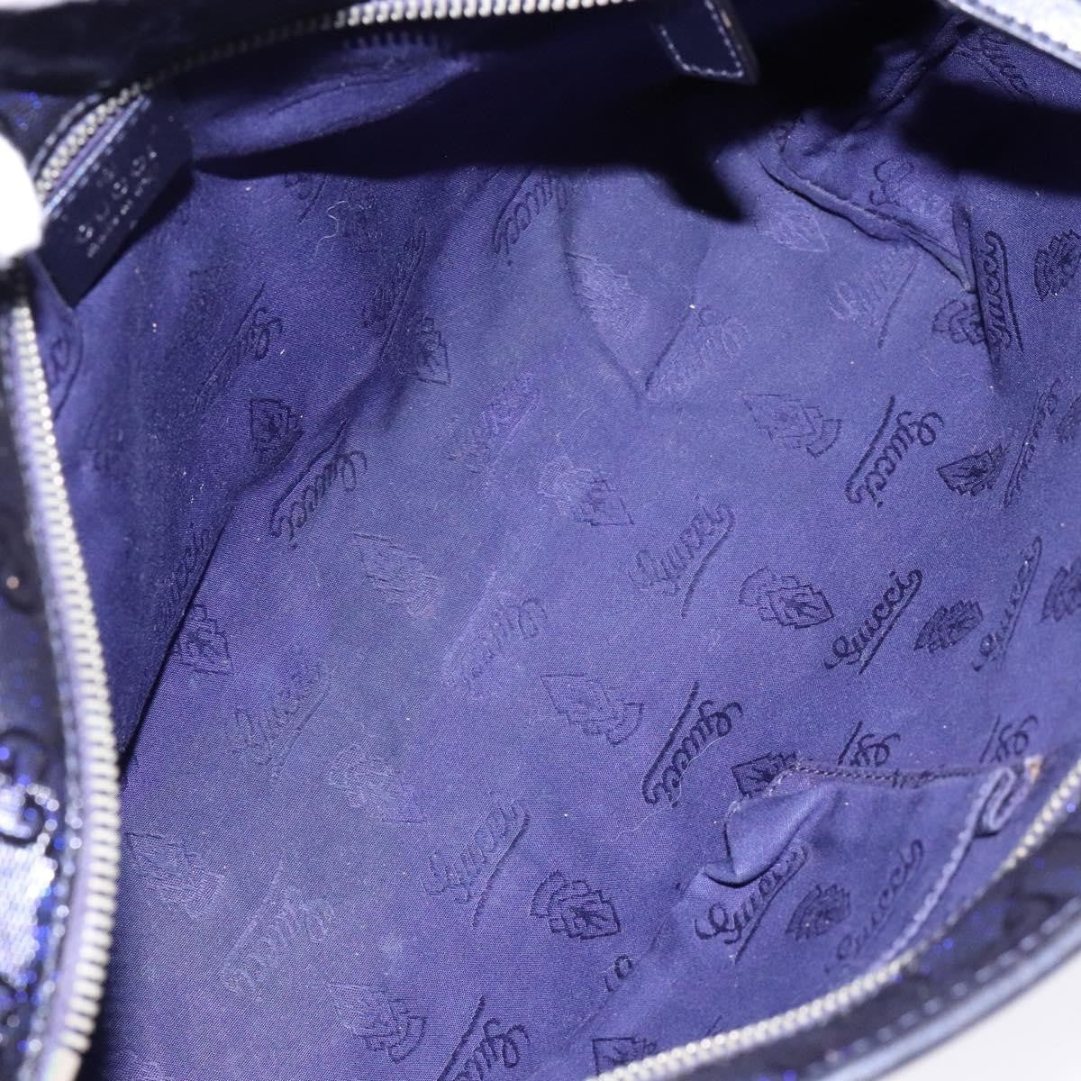 Gucci Plus Tote Gg Imprime Navy Canvas Tote Bag Bag (Pre-Loved)
