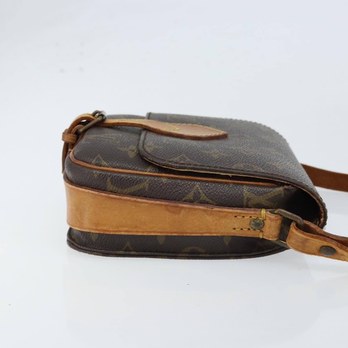 Louis Vuitton Cartouchiere Handbag Monogram Canvas Brown Canvas Shoulder Bag Bag (Pre-Loved)