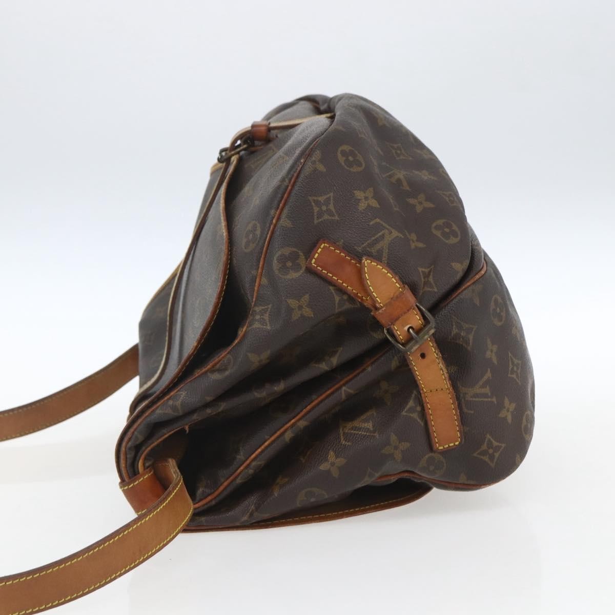 Louis Vuitton Saumur Handbag Monogram Canvas Brown Canvas Shoulder Bag Bag (Authentic Pre-Loved)