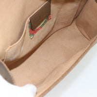 Gucci Vintage Web Flap Clutch Gg Canvas Beige Canvas Clutche & Pouche Bag (Pre-Loved)