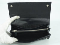 Prada Continental Wallet Tessuto Black Nylon Wallets Accessory (Authentic Pre-Loved)