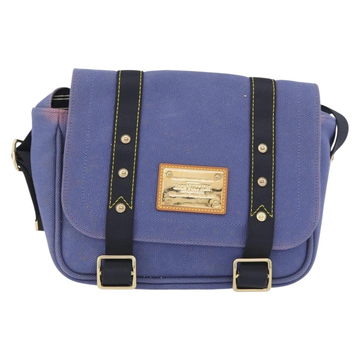 Louis Vuitton Antigua Besace Messenger Bag Canvas Blue Canvas Shoulder Bag Bag (Authentic Pre-Loved)