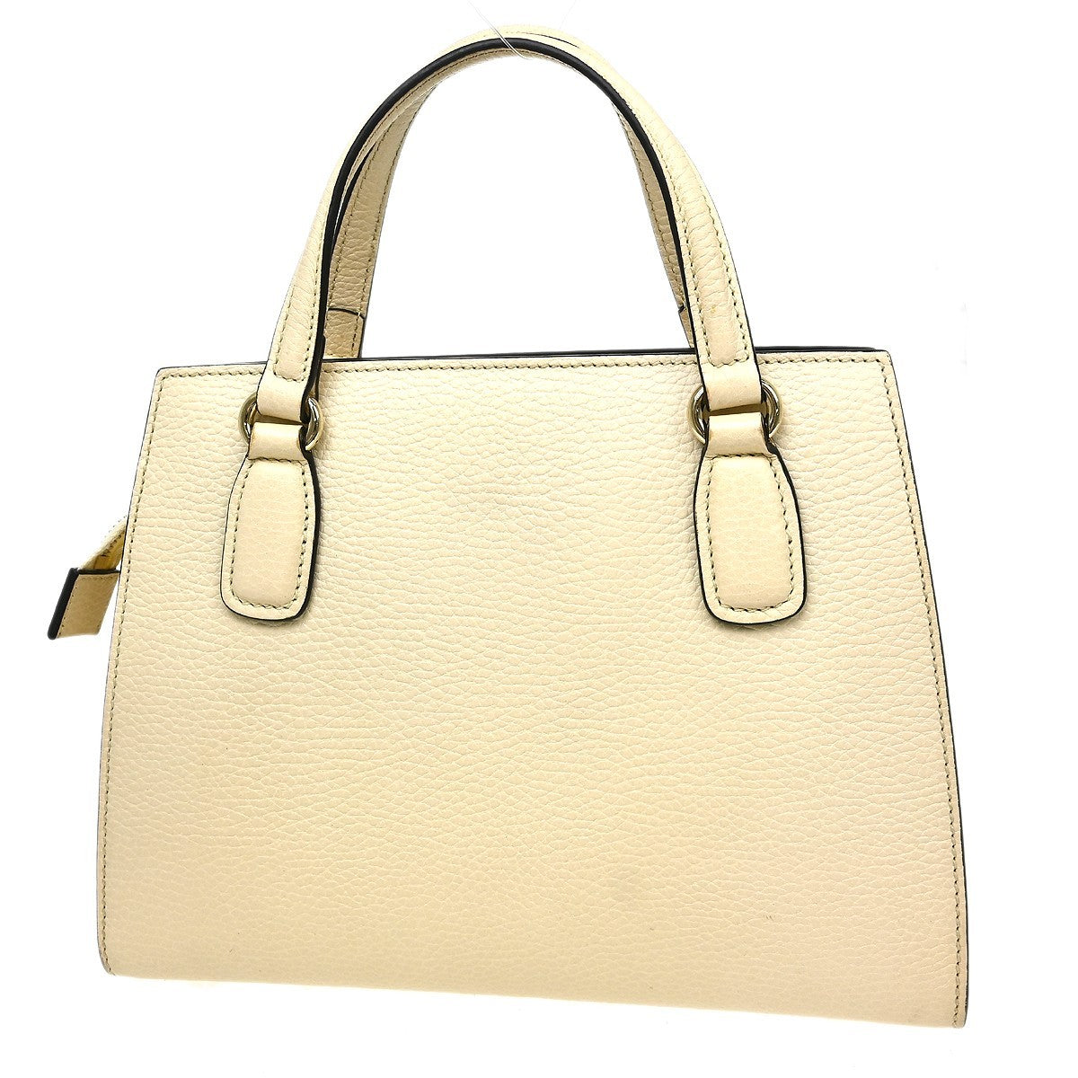 Gucci Soho Shoulder Bag Leather White Leather Handbag (Pre-Loved)