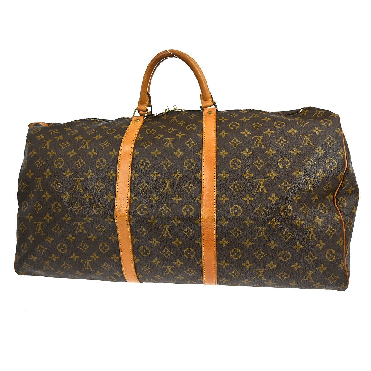 Louis Vuitton Keepall Bag Monogram Canvas Brown Canvas Travel Bag Bag (Authentic Pre-Loved)
