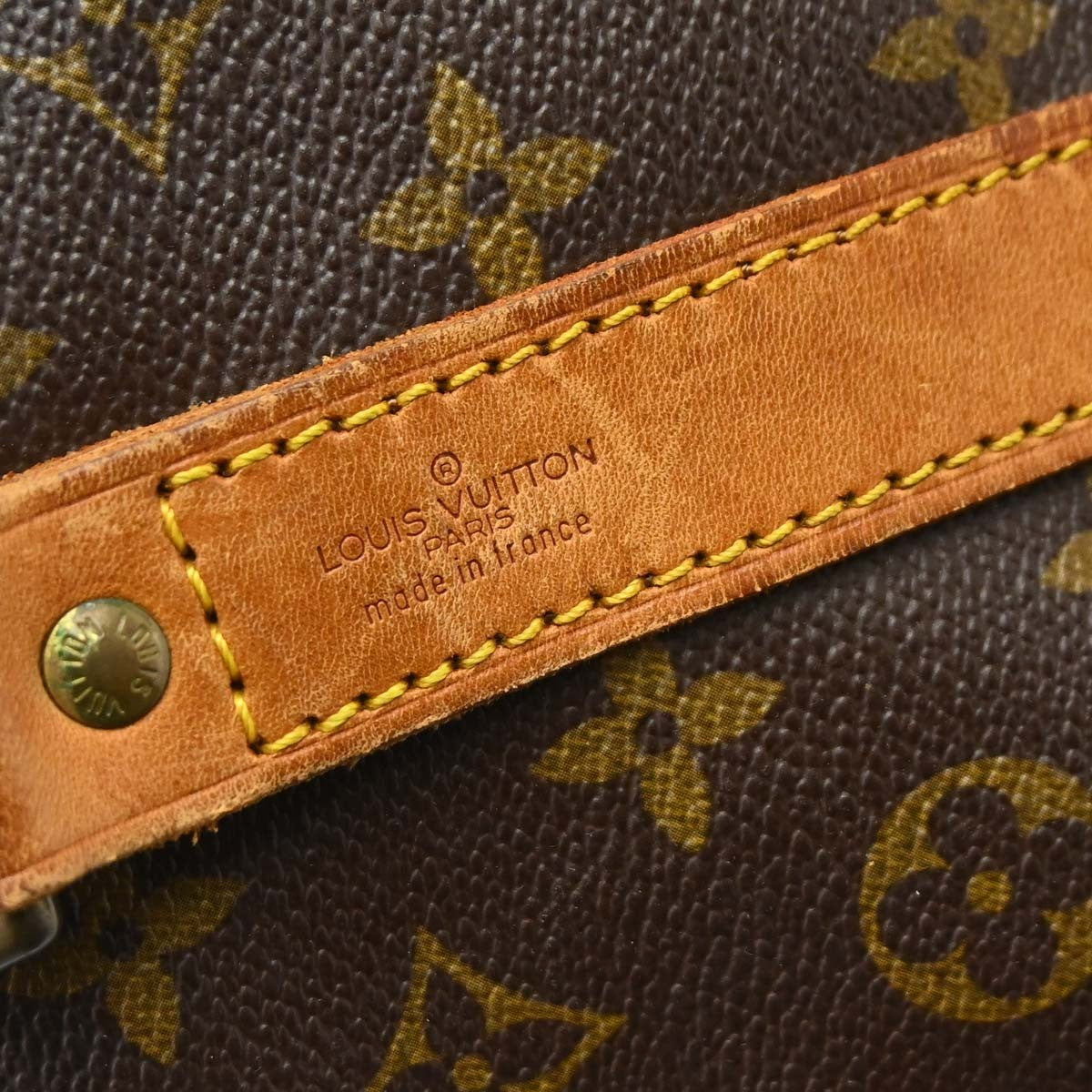 Louis Vuitton Keepall Bandouliere Bag Monogram Canvas Brown Canvas Travel Bag Bag (Authentic Pre-Loved)