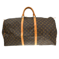 Louis Vuitton Keepall Bag Monogram Canvas Brown Canvas Travel Bag Bag (Authentic Pre-Loved)
