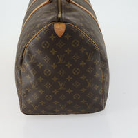 Louis Vuitton Keepall Bag Monogram Canvas Brown Canvas Travel Bag Bag (Pre-Loved)