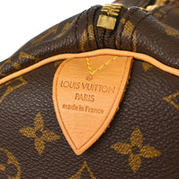 Louis Vuitton Keepall Bag Monogram Canvas Brown Canvas Travel Bag Bag (Pre-Loved)