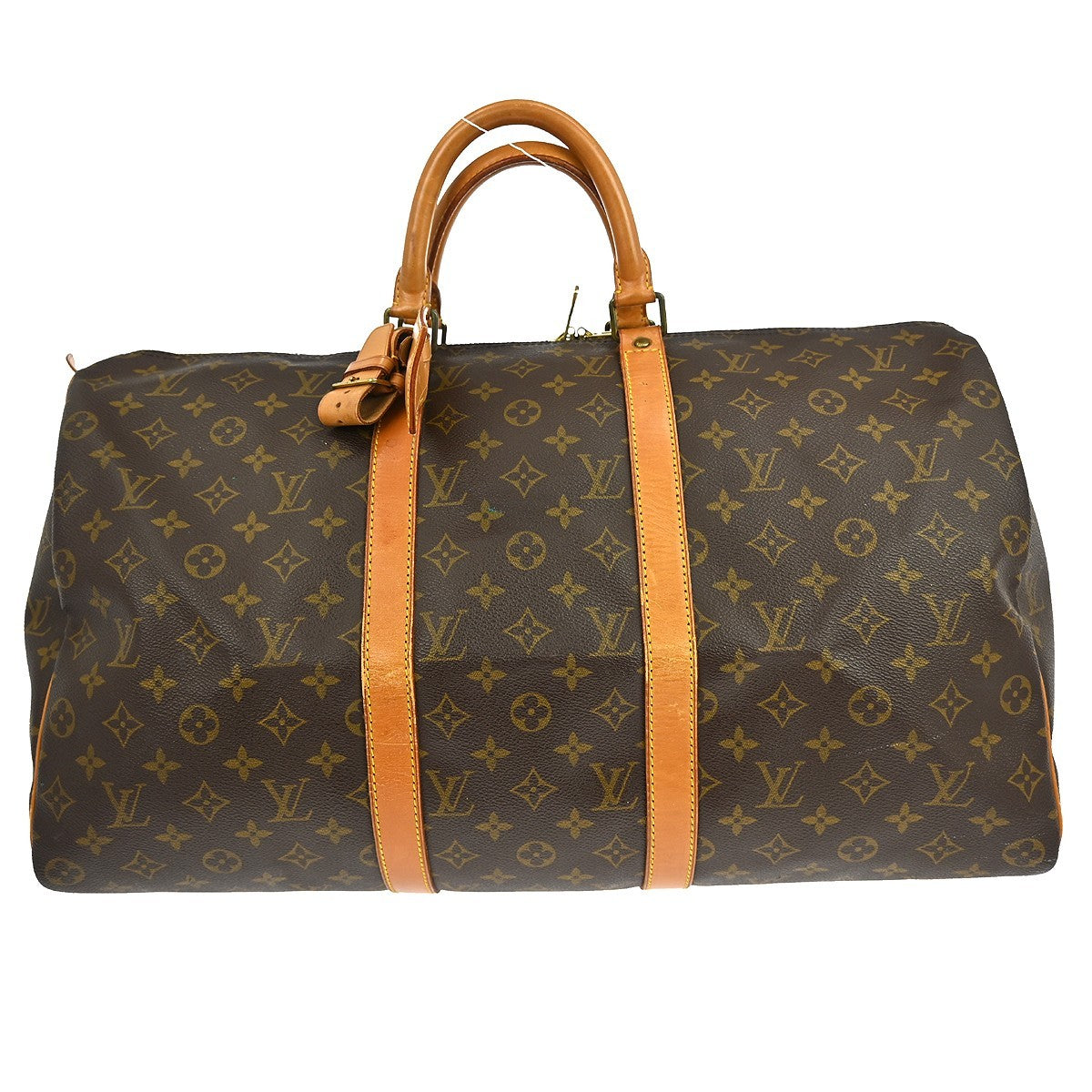 Louis Vuitton Keepall Bag Monogram Canvas Brown Canvas Travel Bag Bag (Pre-Loved)