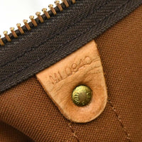 Louis Vuitton Keepall Bag Monogram Canvas Brown Canvas Travel Bag Bag (Authentic Pre-Loved)