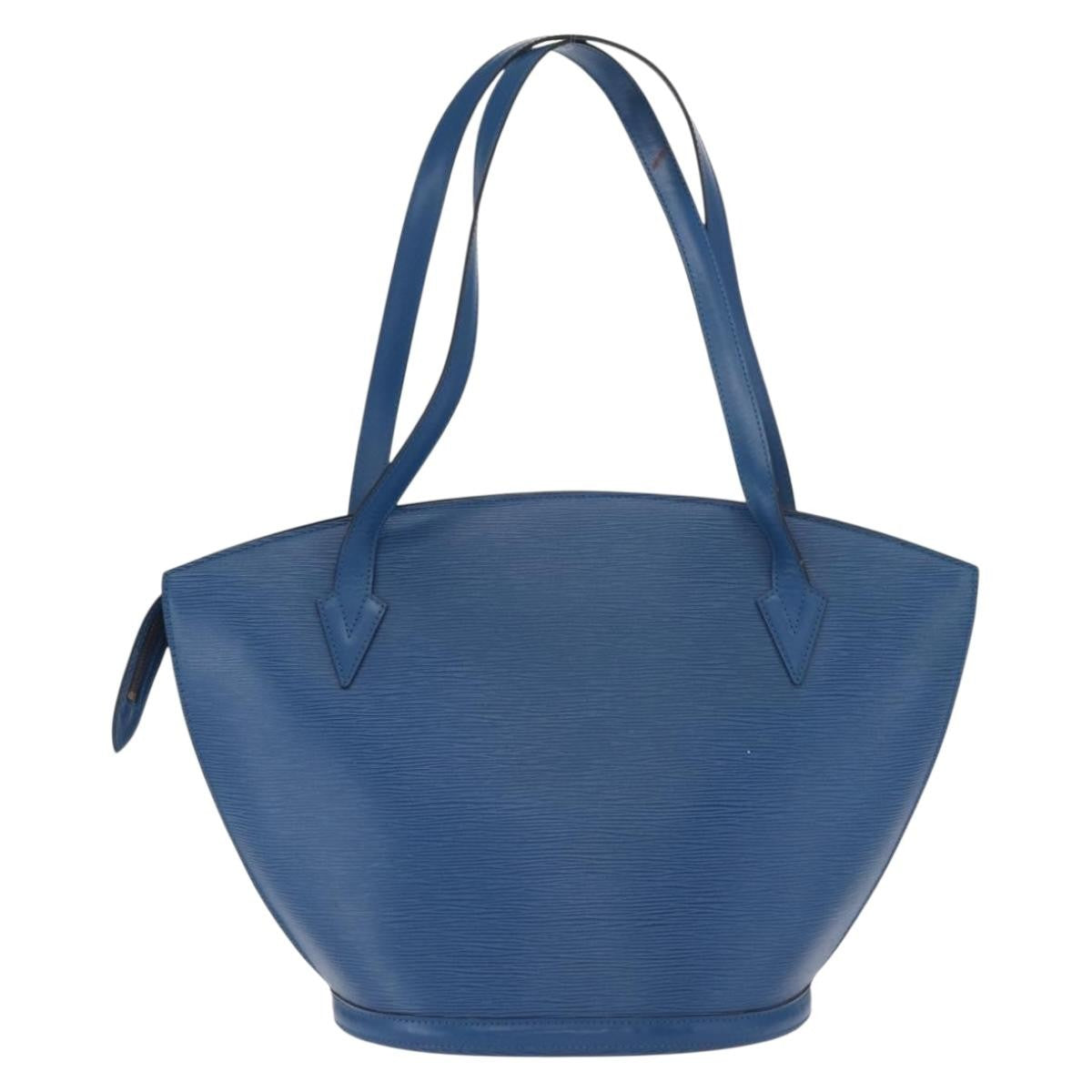 Louis Vuitton Saint Jacques Handbag Epi Leather Blue Leather Shoulder Bag Bag (Pre-Loved)