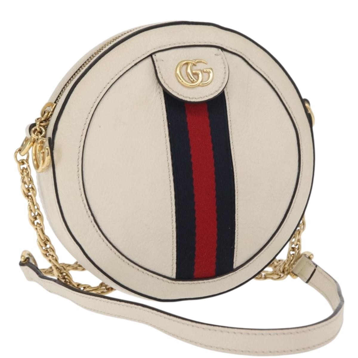 Gucci Gg Marmont Shoulder Bag Matelasse Leather White Leather Shoulder Bag Bag (Authentic Pre-Loved)