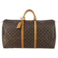 Louis Vuitton Keepall Bag Monogram Canvas Brown Canvas Travel Bag Bag (Pre-Loved)
