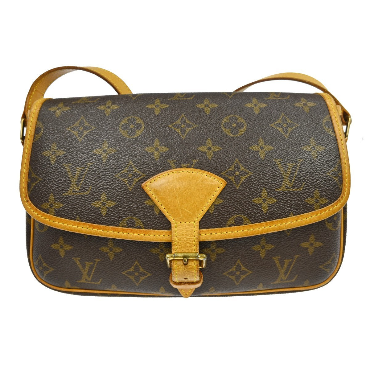Louis Vuitton Sologne Handbag Monogram Canvas Brown Canvas Shoulder Bag Bag (Authentic Pre-Loved)