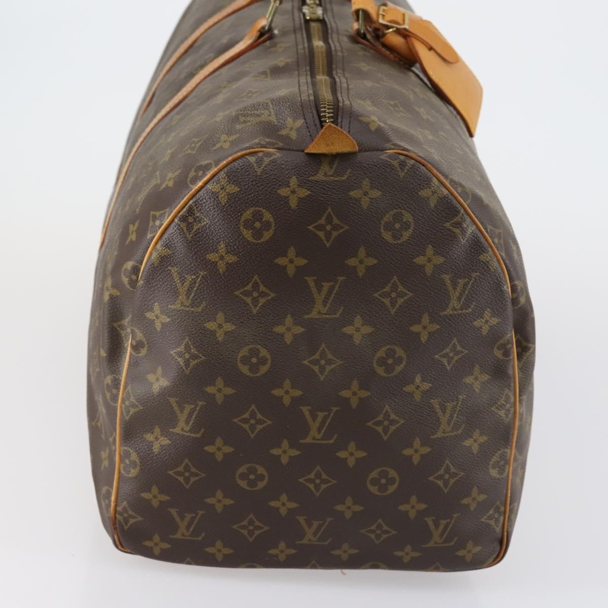 Louis Vuitton Keepall Bag Monogram Canvas Brown Canvas Travel Bag Bag (Authentic Pre-Loved)