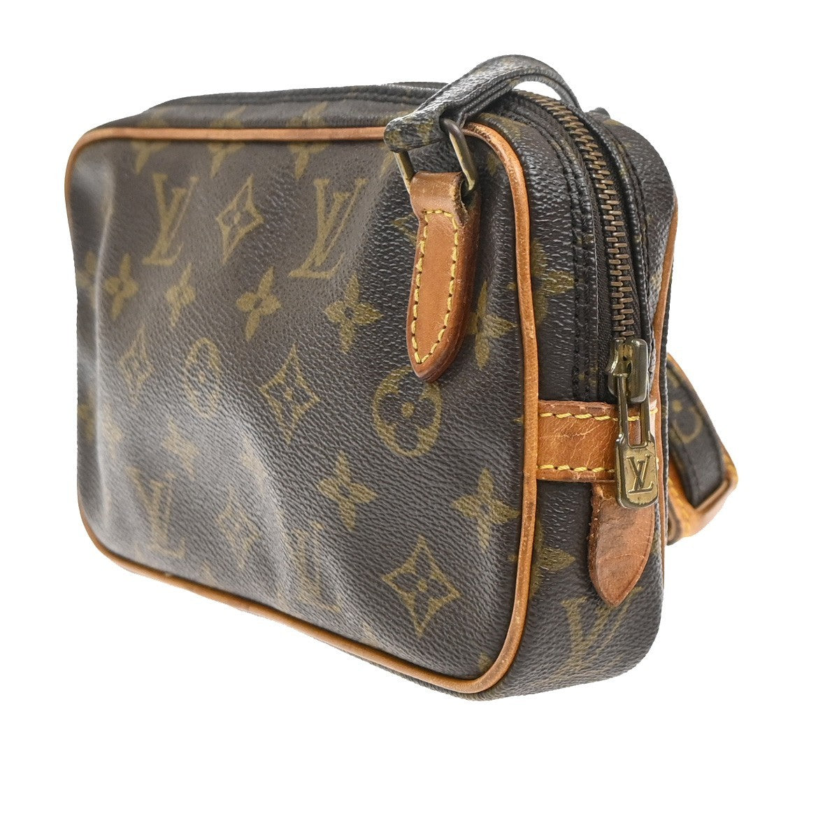 Louis Vuitton Pochette Marly Bandouliere Bag Monogram Canvas Brown Canvas Shoulder Bag Bag (Authentic Pre-Loved)