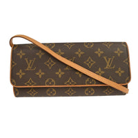 Louis Vuitton Twin Handbag Monogram Canvas Brown Canvas Clutche & Pouche Bag (Authentic Pre-Loved)