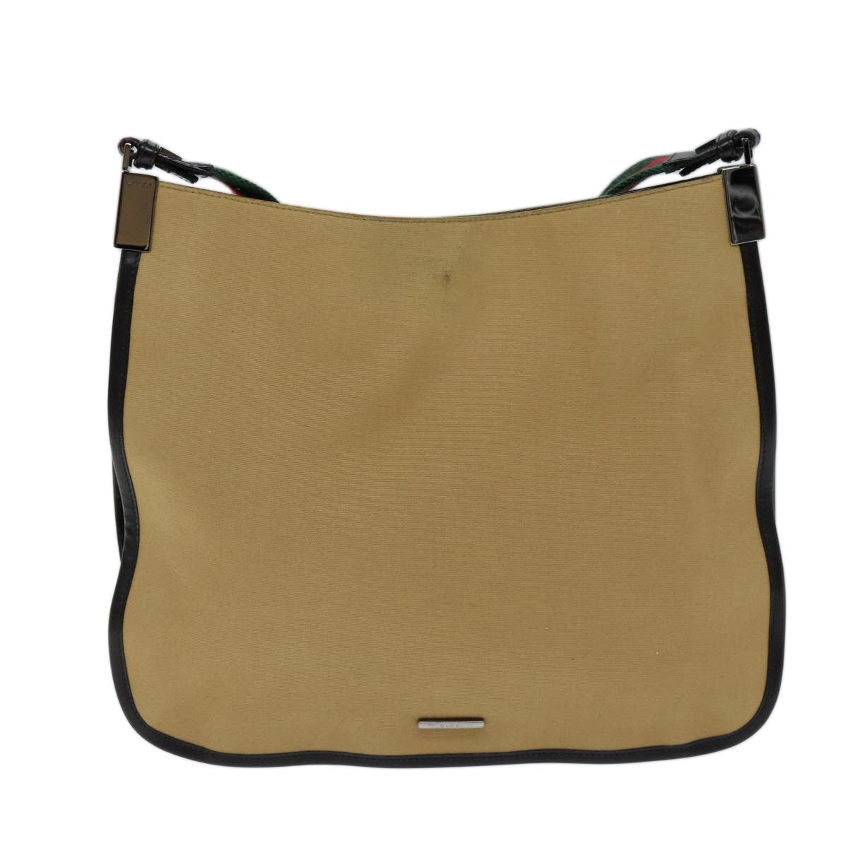 Gucci Vintage Shoulder Bag Canvas Beige Canvas Shoulder Bag Bag (Authentic Pre-Loved)