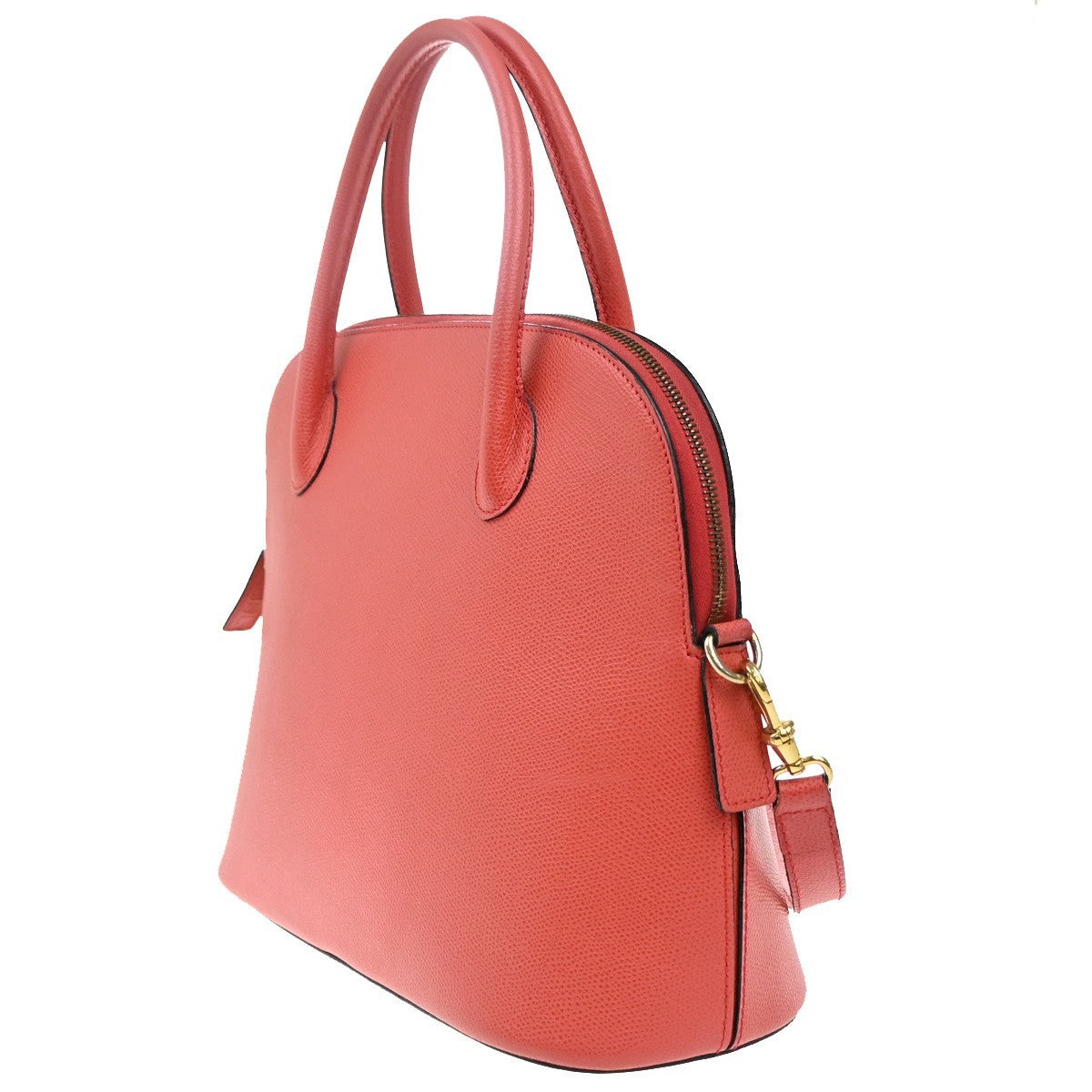 Celine Vintage Convertible Bowler Bag Leather Red Leather Handbag (Authentic Pre-Loved)