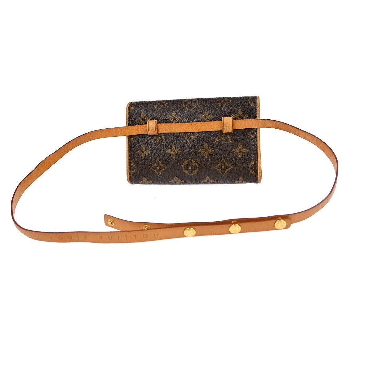 Louis Vuitton Louis Vuitton Florentine Waist Bag Monogram Canvas Brown Canvas Clutche & Pouche Bag (Authentic Pre-Loved)