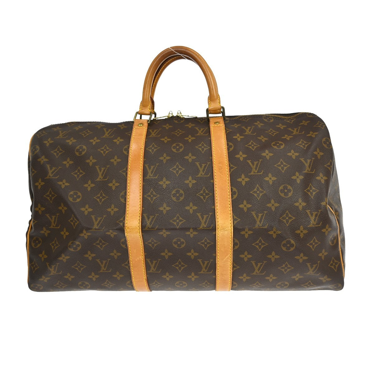 Louis Vuitton Louis Vuitton Keepall Bag Monogram Canvas Brown Canvas Travel Bag Bag (Authentic Pre-Loved)