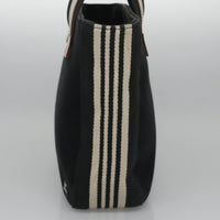 Burberry Blue Label Tote Bag Canvas Black Canvas Tote Bag Bag (Pre-Loved)