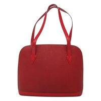 Louis Vuitton Lussac Handbag Epi Leather Red Leather Shoulder Bag Bag (Pre-Loved)