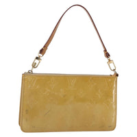 Louis Vuitton Lexington Pochette Monogram Vernis Beige Patent_Leather Clutche & Pouche Bag (Authentic Pre-Loved)